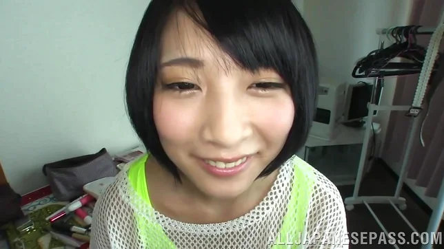 Sexy chick in a short skirt, Miku Abeno boasts of her cock sucking s 6