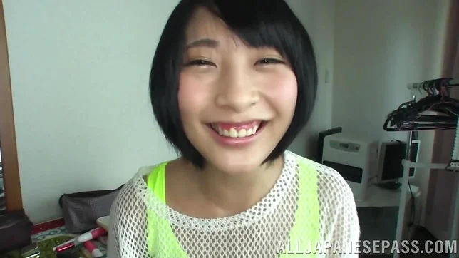 Sexy chick in a short skirt, Miku Abeno boasts of her cock sucking s 6