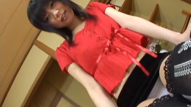 Minami Asaka Lovely Asian chick plays with her smooth pussy 4