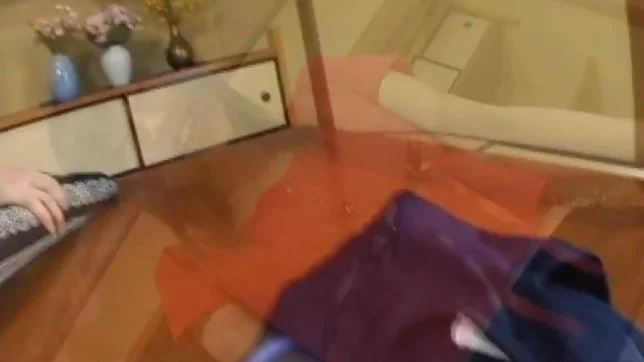 Minami Asaka Lovely Asian chick plays with her smooth pussy 4