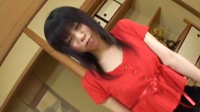 Minami Asaka Lovely Asian chick plays with her smooth pussy 4