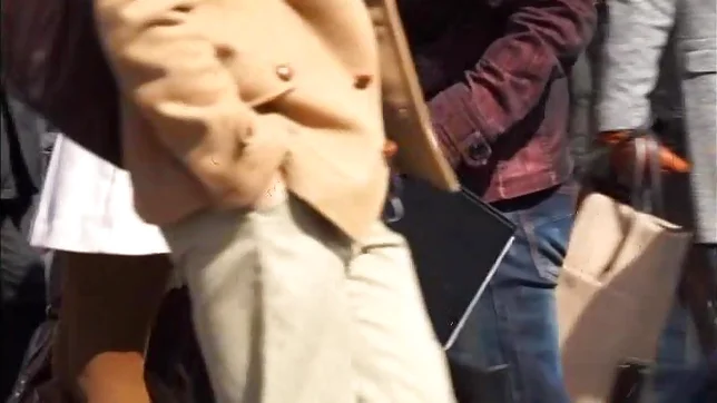 Two delicious Asian babes have threesome sex in a car 3