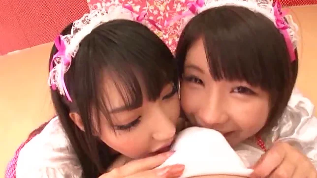 Frisky Japanese young girls share hard cock of impressive guy 5