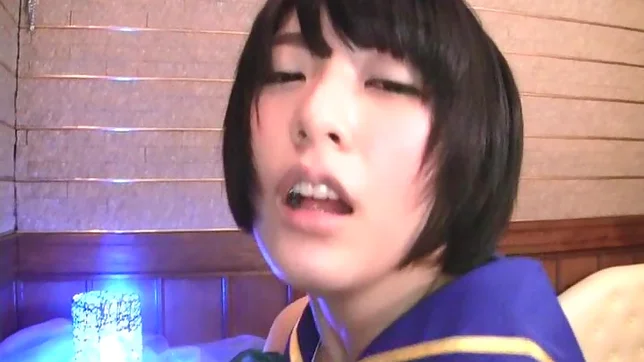 Abeno Miku is giving wild handjob and lusty fellatio 8