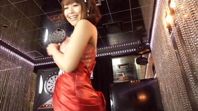 Fingering of a wet and creamed pussy on Japanese AV Model 2