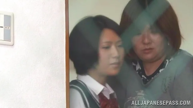 Horny Japanese teen girl has hardcore sex for voyeurs 5