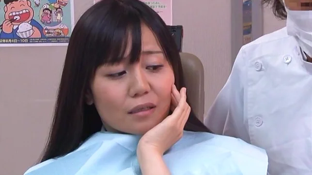 Juicy Japanese AV model is screwed by a horny dentist