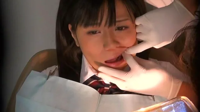 Juicy Japanese AV model is screwed by a horny dentist