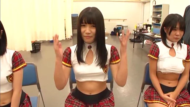 Young cheerleaders in rough masturbation scene 2