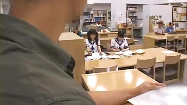 Naughty Schoolgirl Gets Fingered To An Orgasm In A Library 2