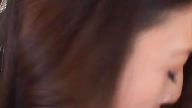 Risa Asian model gives a sensual blowjob to her horny guy 2