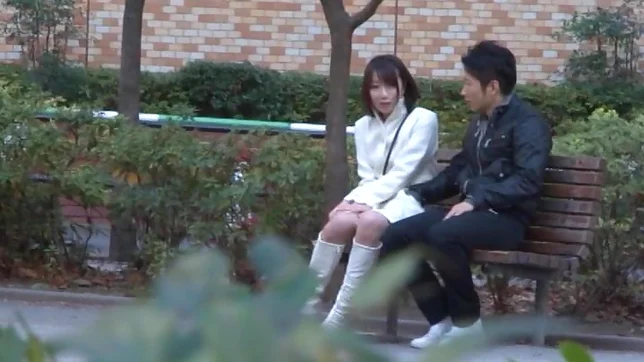 Small tits teen Chika Sena sucks cock and gets fucked from behind