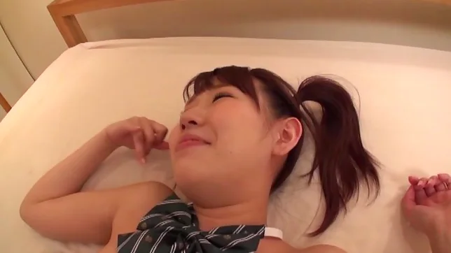 Spicy schoolgirl in an erotic teasing session 4