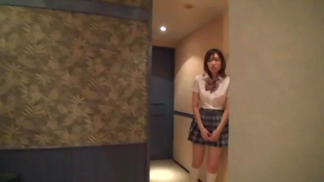 Nice teen in school uniform Miyabi Tsukioka dick riding 6