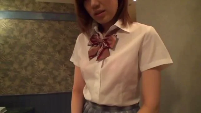 Nice teen in school uniform Miyabi Tsukioka dick riding 6