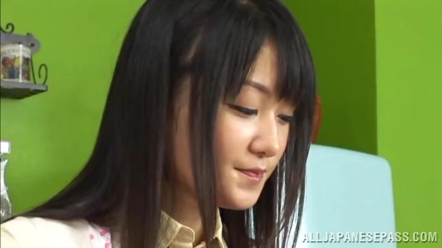 Nice teen chick Nana Usami cock sucking with cum in mouth