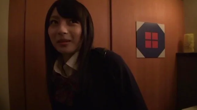 Passionate Japanese schoolgirl engulfs and rides cock in a toilet