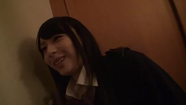 Passionate Japanese schoolgirl engulfs and rides cock in a toilet