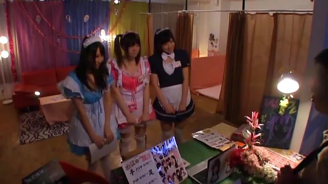 Glorious Japanese AV model is a maid in pink costume gets drilled 2