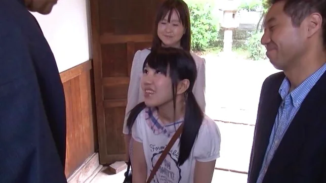 Petite Japanese teen Marin Aono depthroats old guy