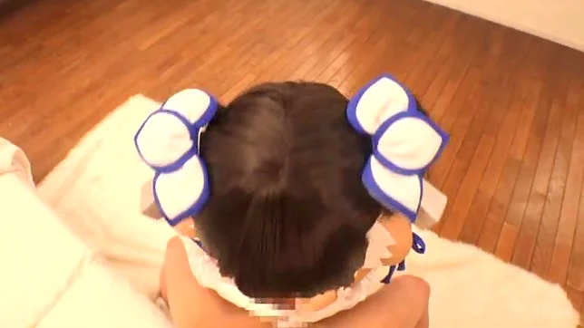 Beautiful babe loves the feeling of a pole between her tits