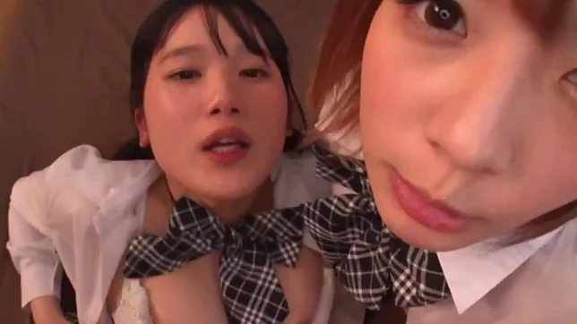 Japanese schoolgirls are being naughty