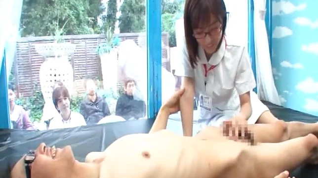 Savory Japanese AV model gets drilled in a public place 2