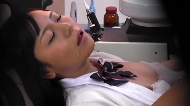 Juicy Japanese AV model is screwed by a horny dentist 3