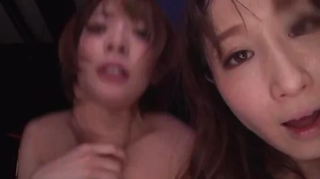 POV cock sucking session with two teens 2