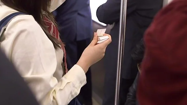 Horny Japanese schoolgirl Rin Yamagishi fucked doggie fashion 3