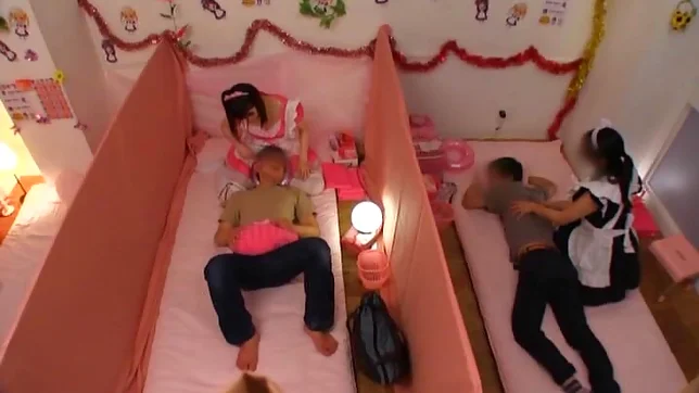 Glorious Japanese AV model is a maid in pink costume gets drilled 3