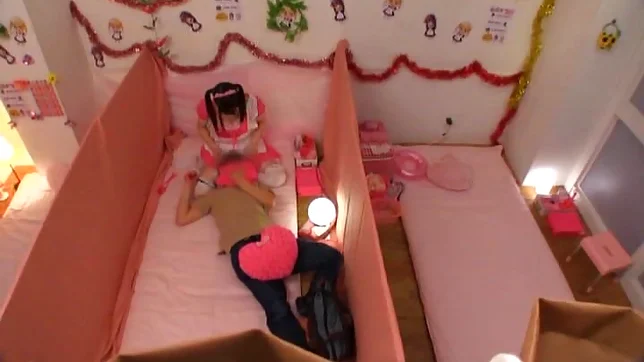 Glorious Japanese AV model is a maid in pink costume gets drilled 3