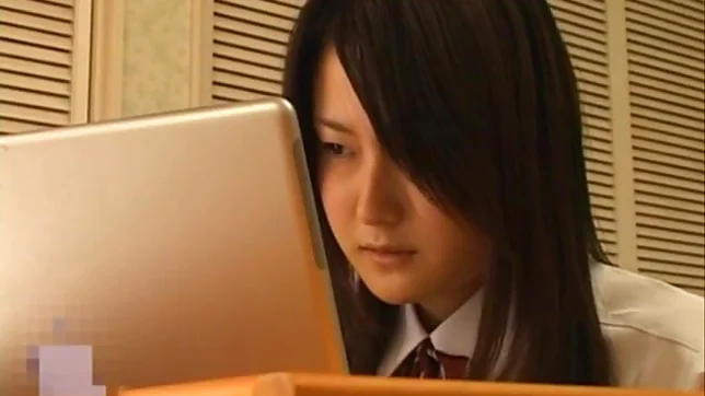 Cute and sexy Asian schoolgirl