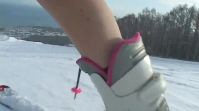 Rin Kawamoto Asian doll is skiing nude 2