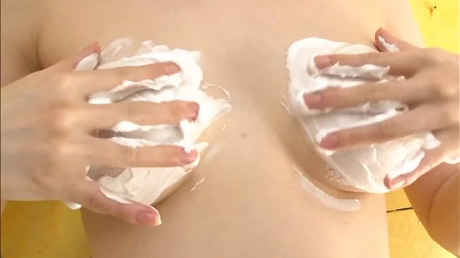 Sexy Japanese AV girl Yuuka Aoyama creams her goodies 3