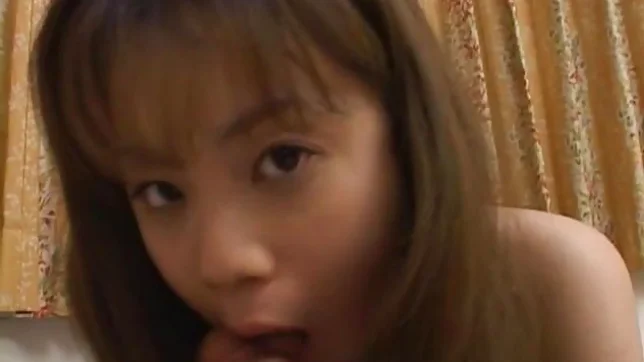 Cute Japanese chick cum on tits!