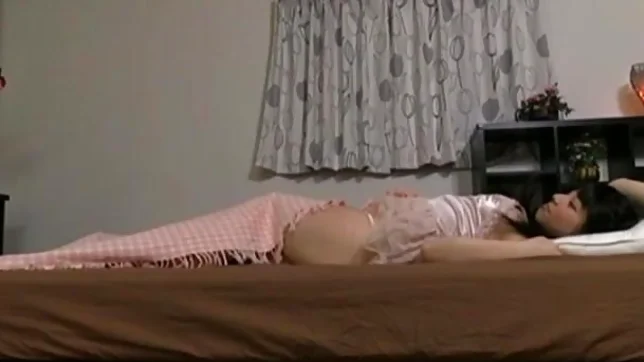 Sweet Japanese teen Ai Uehara masturbates herself furiously