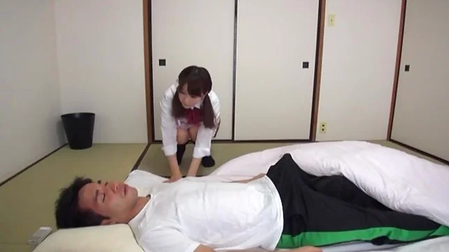 Cute teen gets fucked up her skirt while doing housework 4