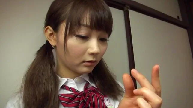 Cute teen gets fucked up her skirt while doing housework 4