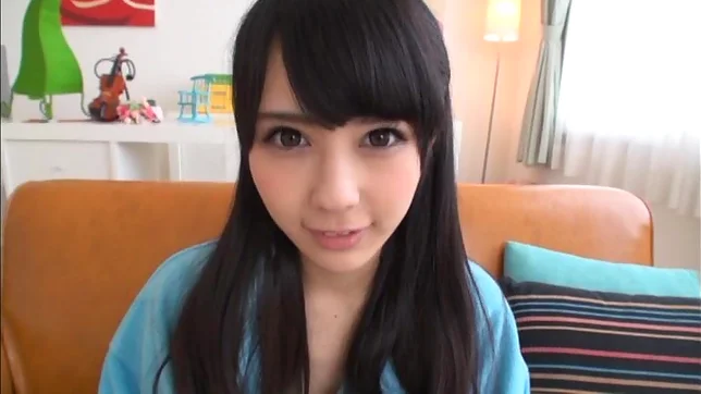 Dark-haired Japanese sweetie Ruka Kanae shows off her small tits 2