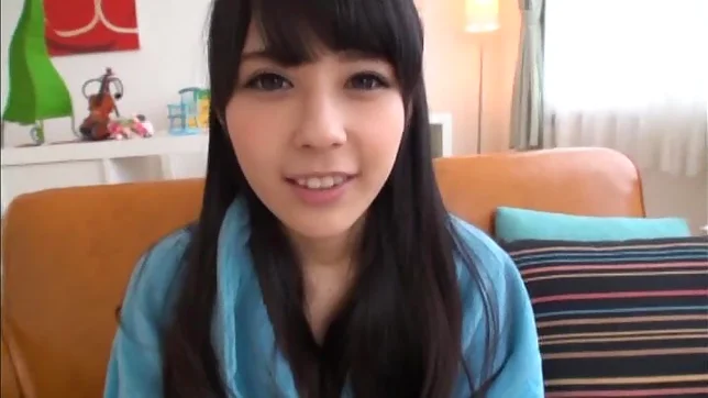 Dark-haired Japanese sweetie Ruka Kanae shows off her small tits 2