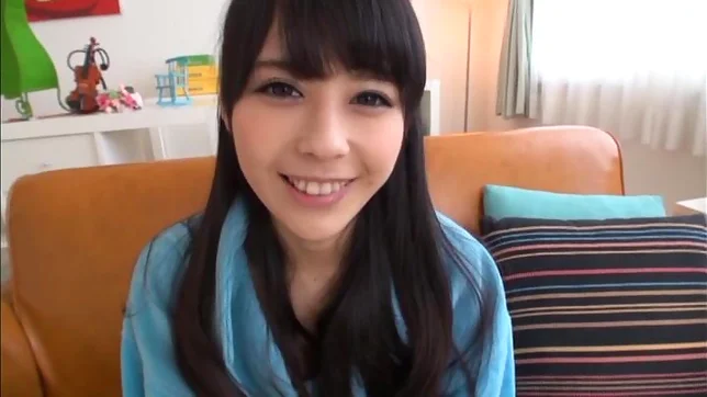 Dark-haired Japanese sweetie Ruka Kanae shows off her small tits 2