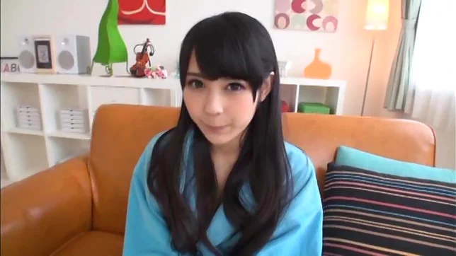 Dark-haired Japanese sweetie Ruka Kanae shows off her small tits 2