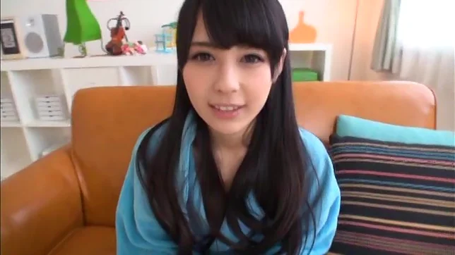 Dark-haired Japanese sweetie Ruka Kanae shows off her small tits 2