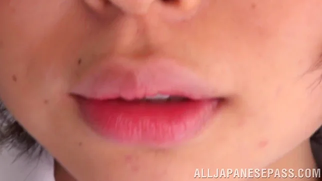 Petite amateur babe Mashiro Ayase deepthroats cock on pov video