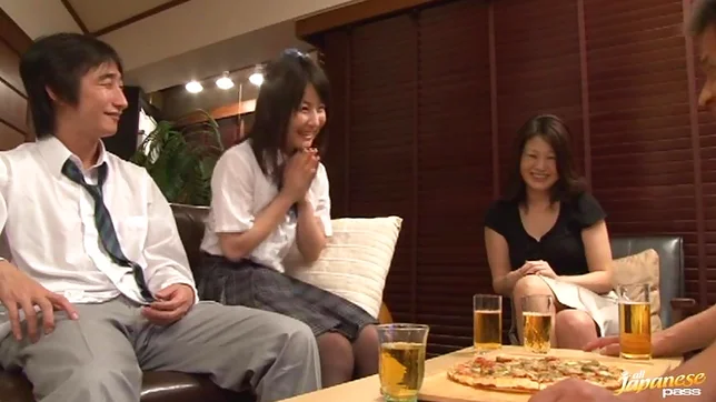 Petite schoolgirl panties pulled off and banged Ayumi Iwasa