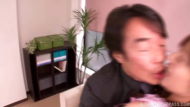 Beautiful chick Rina Rukawa hot pussy gives a good blowjob