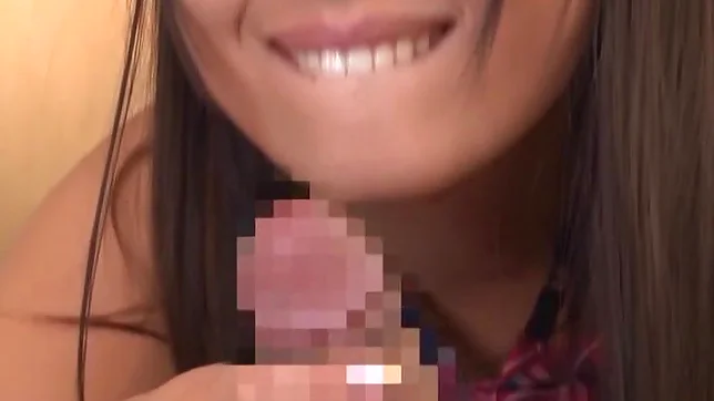 Juicy Tokyo girl in a school uniform sucks and rides a dick in pov 3