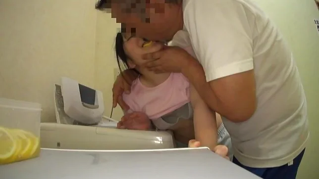 Nice teen Riona Minami small tits enjoying her new vibrator