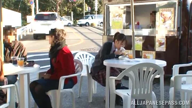 Sexy Japanese schoolgirl is nailed very well by a hot guy